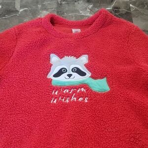 Holiday Time Red Fleece Sweater